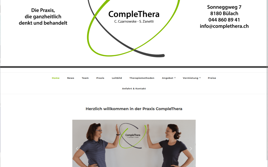 Webdesign: Complethera.ch