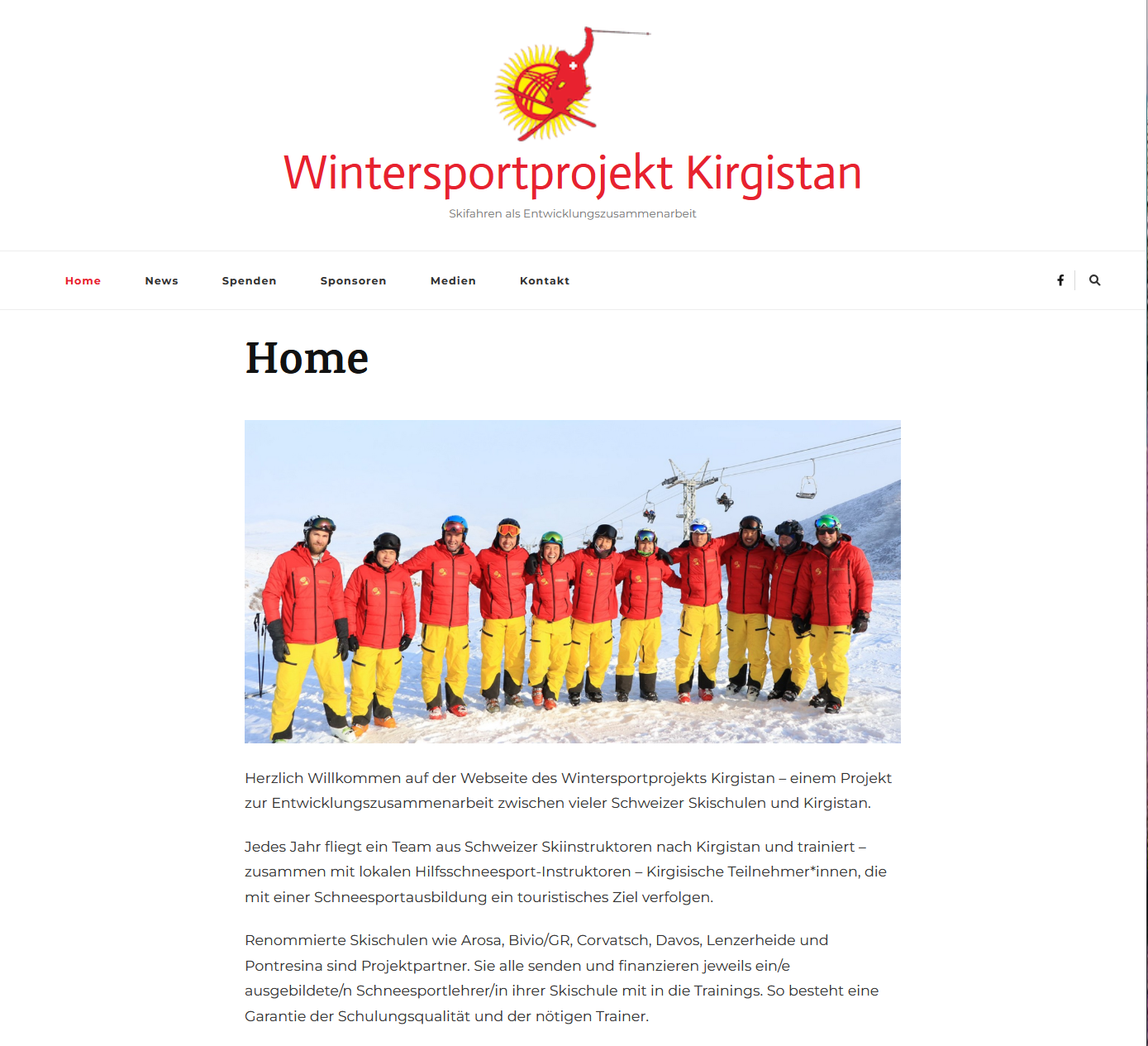 Webseite Wintersportprojekt Kirgistan - Manuela Tapprich - Text.Web.Design - Webdesign by Manuela Tapprich